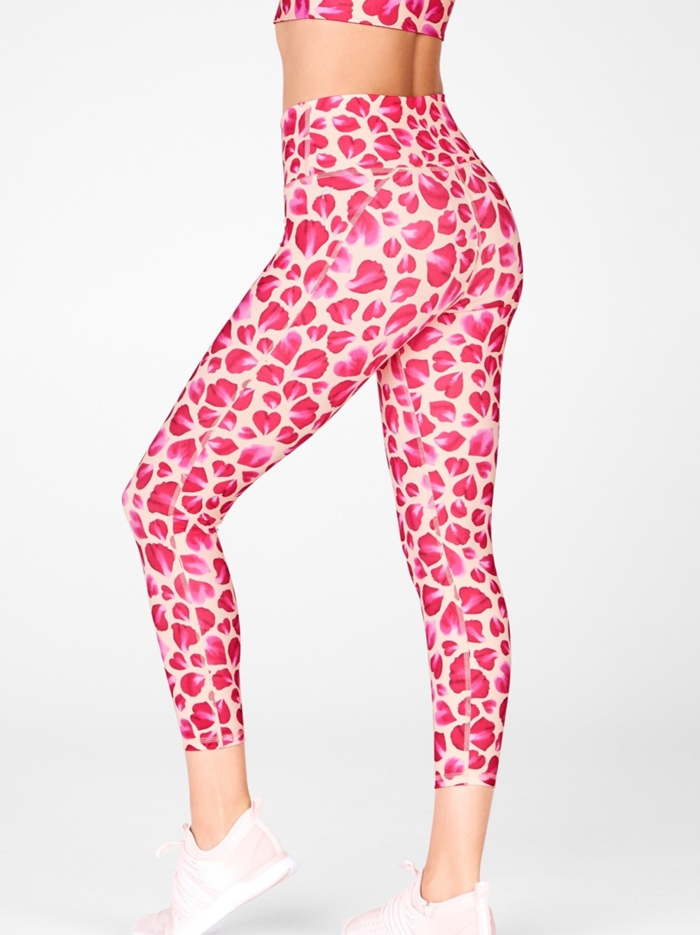 Fabletics Rose Petal Print Define PowerHold High-Waist 7/8 Leggings Plus size 2X